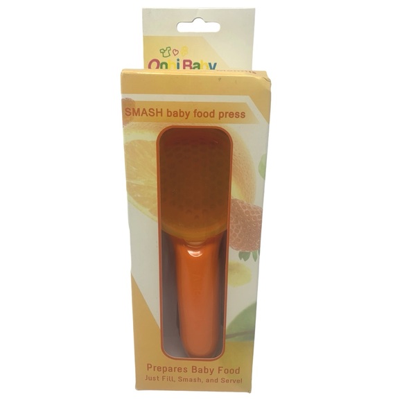 Onbi Baby SMASH - Baby Food Press (Orange) - Picture 3 of 6